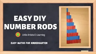 How to make Montessori number rods / DIY Number rods