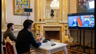 Володимир Зеленський і Джастін Трюдо взяли участь у відеоконференції лідерів G7 (жестова мова)