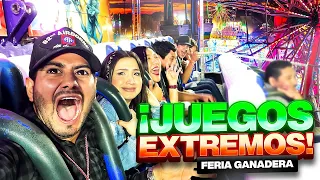 JUEGOS EXTREM0S en la FERIA GANADERA 🎡culiacan sinaloa🤣