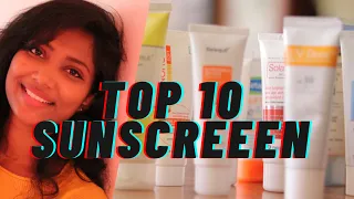 best top 10 sunscreen in india 🔥🌤️: swatches of all the sunscreen : must have☀️