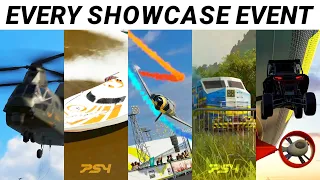 Forza Horizon 3 - All 5 Showcase Events - FH3 Helicopter, Speed Boats, Jet Plane, Train, Airship