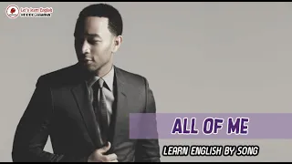 ALL OF ME (Full Lyrics + Transcription) | John Legend