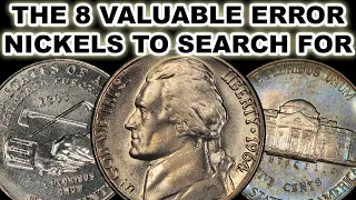 8 VALUABLE Error Nickels in Pocket Change YOU Should Be Searching For
