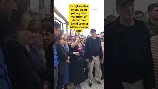 Polis şəhid Seymur Mahmudovun anasının sözləri hamını ağlatdı: axı balama toy eləməmişəm...