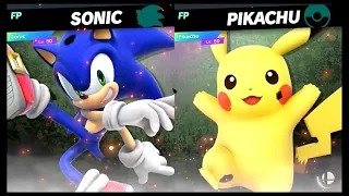 Super Smash Bros Ultimate Amiibo Fights  – Request #18912 Sonic vs Pikachu