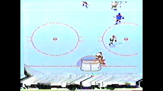 Goalie scores a goal on other Goalie! Sega NHL