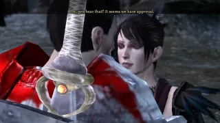 Dragon Age Origins: Kissing Morrigan In Front Of Companions