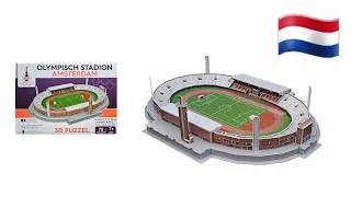 Olympic Stadium Amsterdam 3D Puzzle by Pro-Lion® - Step by Step