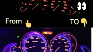 How to install light stock for dash cluster |#206#peugeot206|#قابکیلومترنورانی