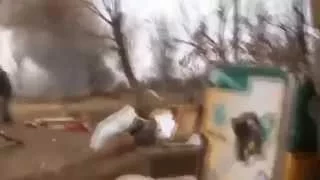 Донбасс  Село Пески  Прямое попадание в БМП 2  Украинской армии