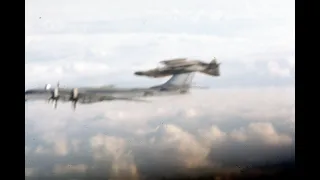 F4 does a barrel roll around Soviet Bomber.