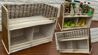 Diy Kitchen Organizer/ Diy Rope Organizer/ Diy Organizer#diyorganizers منظم مطبخ يدوي