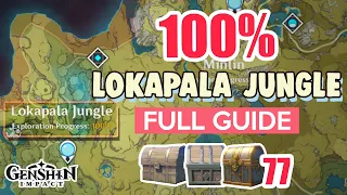 How to: Lokapala Jungle 100% FULL Exploration ⭐ SUMERU ALL CHESTS GUIDE 【 Genshin Impact 】
