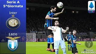 PES 2020 • Inter Vs Lazio 5°Giornata Serie A "affidarsi a Lukaku"