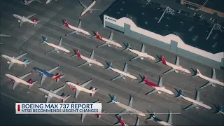 The NTSB is recommending urgent changes me made to the Boeing 737 MAX before it can fly again