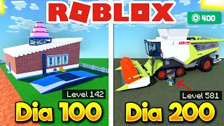 PASSEI 200 DIAS CRIANDO UMA FAZENDINHA NO ROBLOX