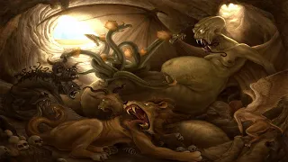 Children of Echidna & Typhon: Cerberus, Lernaean Hydra, Orthrus, Sphinx, Ladon, Chimera, Nemean Lion