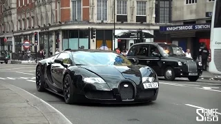 Bugatti Veyron Grand Sport - Black and Yellow Bug in London