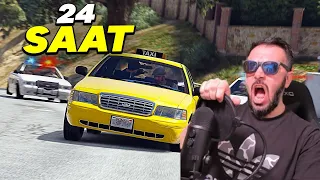 24 SAAT ARALIKSIZ ÇILGIN TAKSI KULLANDIM - GTA 5 MODS