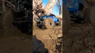 Muddy Moments! #Shorts #MonsterJam #monstertruck #RC #Losi