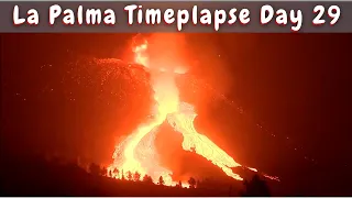 TIMELAPSE Floods of Lava La Palma Volcano Day 28 & 29 🌋🌋🌋