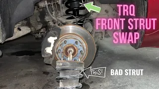 2013 CADILLAC ESCALADE FRONT SHOCKS WAS DESTROYED#cars #fypシ #diy