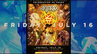 ANTHRAX’S 40TH ANNIVERSARY...TICKETS FOR THE BAND'S LIVESTREAM EVENT