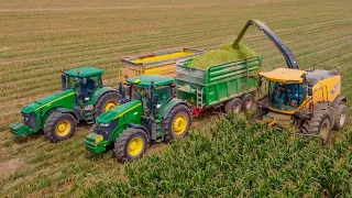 Siláže 2022🌽 John Deere 8330 & 7210R 💚