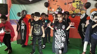 Halloween Dance Performances By Kindergarten at Genaxx Public School Campus,Varanasi