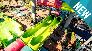 650ft-Long Racer Water Slide - Riptide Race [NEW 2021] Aquatica Orlando