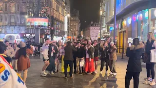 Central London Night Walk | Central London Nightlife | Leicester Square London