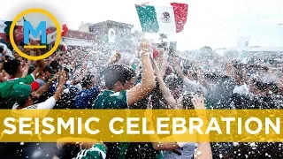 Mexican soccer fans cause artificial earthquake by celebrating hard | Your Morning