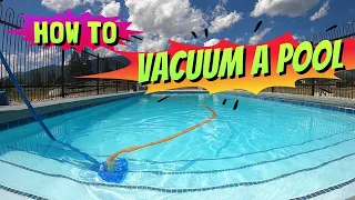 How to Vacuum A Pool: How to Use a Pool Vacuum: Vacuuming a Pool: Pool Vacuuming: Cleaning Pool