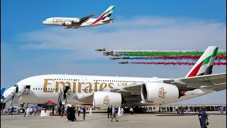 Dubai Airshow Flying Display Opening | UAE Formation & Frecce Tricolori
