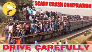 Scary mixed video of train, aircraft, truck and crane accidents