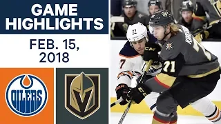 NHL Game Highlights | Oilers vs. Golden Knights - Feb. 15, 2018