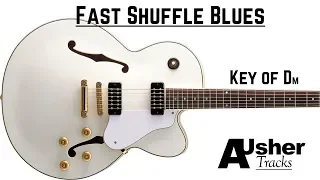 Fast Shuffle Blues | Blues Backing Track in D