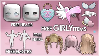 HURRY! GET NEW GIRLY FREE ITEMS 🥰 / FREE HAIR / FREE EMOTES / FREE BUNDLES / FREE FACES