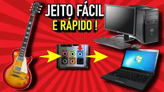 Como ligar a GUITARRA no PC Rápido e Fácil | Passo a Passo, sem equipamentos e sem interface