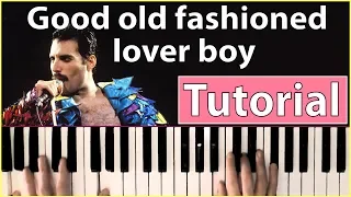 Como tocar "Good old fashioned lover boy"(Queen) - Piano tutorial, partitura y mp3