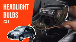 How to replace the headlight bulbs CITROEN C3 mk1 💡