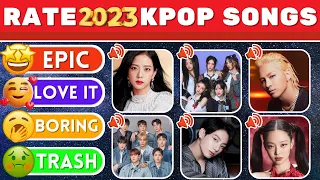 RATE THE SONG: Rank these popular KPOP Songs of 2023 | KPOP Songs Tier List Challenge | MUSIC QUIZ 🎵