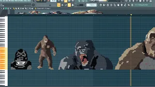 What The Evolution of Kong Sounds Like on Piano (MIDI Art)