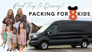 WHAT TO PACK FOR 8 KIDS // Roadtrip to Florida (Disney + Universal Studios with a Big Family!)