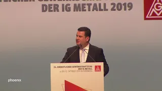 Rede Hubertus Heil (Bundesarbeitsminister, SPD) auf dem IG-Metall-Kongress in Nürnberg (06.10.19)