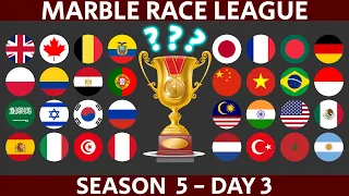 Marble Race League Season 5 Day 3 Marble Race in Algodoo