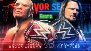 Brock lesnar vs Aj Styles Match At Survivor Series 2018 ! Survivor Series 2018 Match card