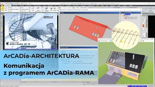 Modelowanie więźby dachowej przy użyciu programu ArCADia BIM 14 i ArCADia–RAMA 19.