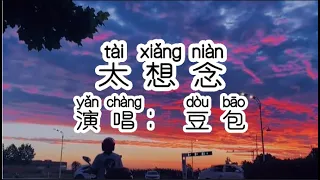 Chinese - 中国語歌ピンイン付き《太想念》learn Chinese with pop song 听歌学中文3