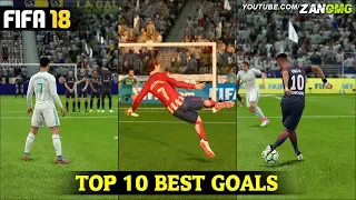 FIFA 18 | TOP 10 BEST GOALS | FT. RABONA, BICYCLE KICK, SCORPION GOALS & MORE!!! #1